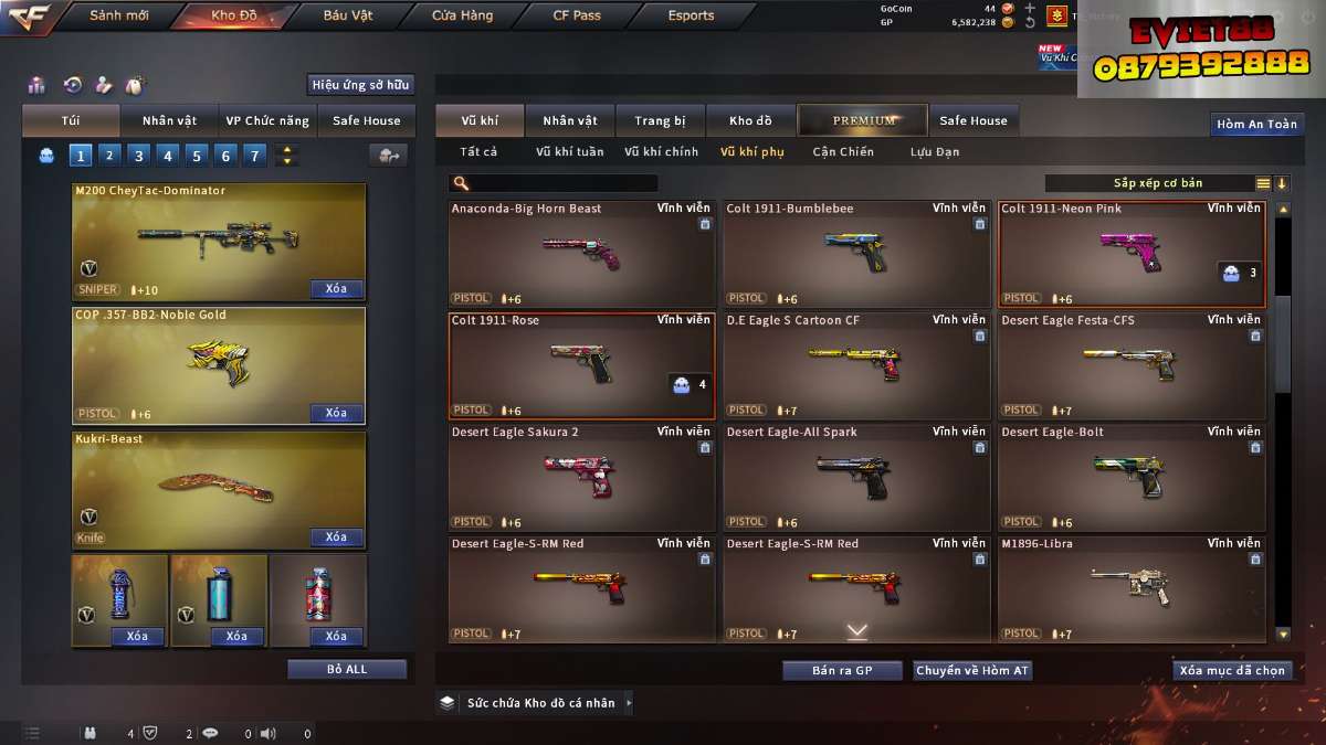 shop acc cf uy tin gia re